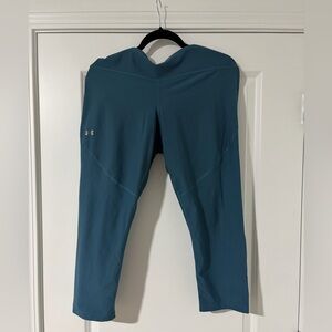 Cropped Under Armour Teal HeatGear Leggings — 2XL